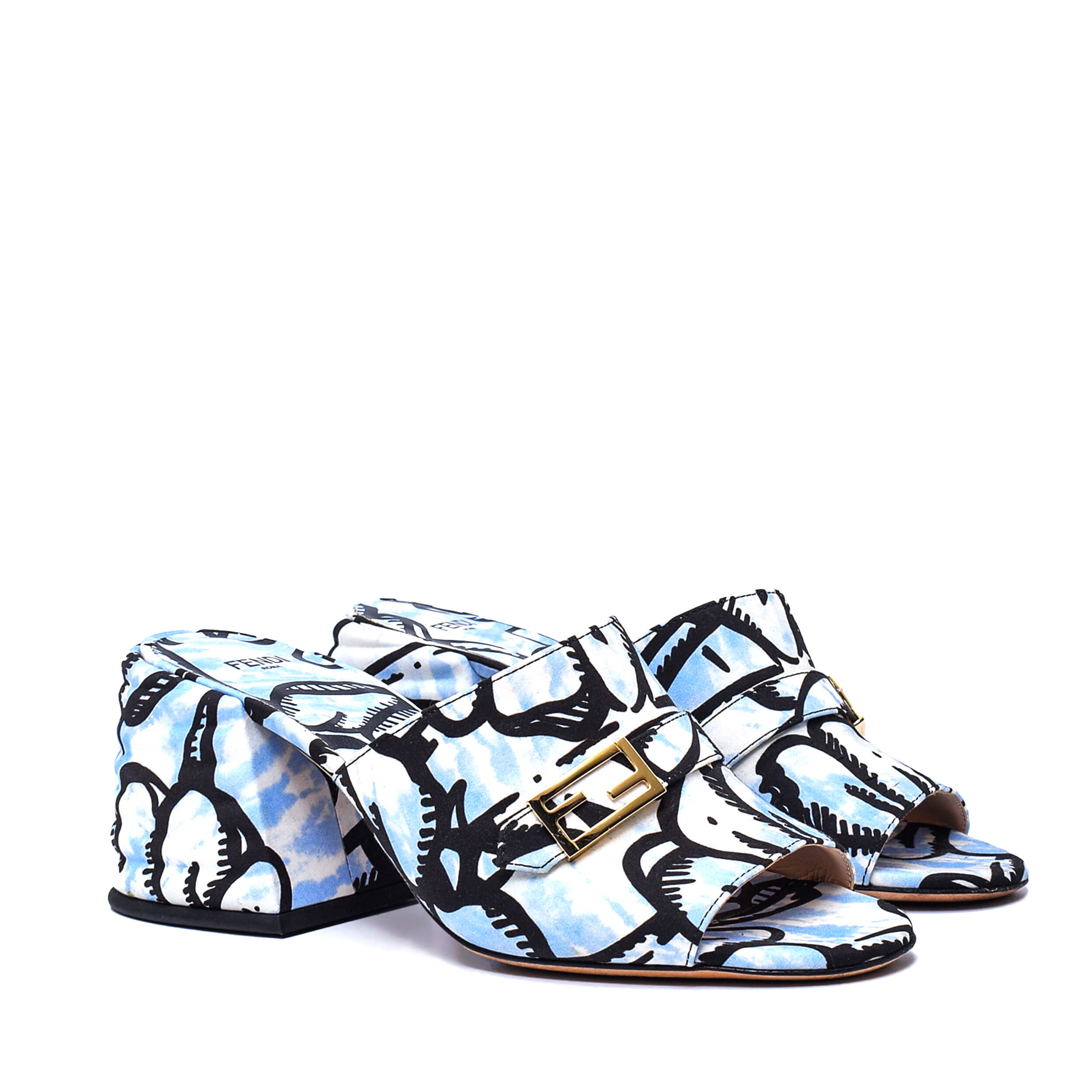 Fendi - California Sky Blue Collaboration Sandals / 38